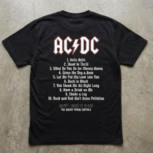 Remera AC/DC Black in Black - Detalle