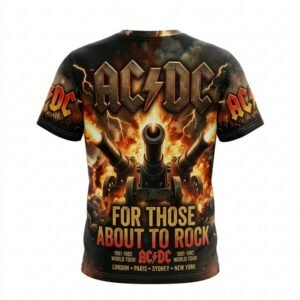 Remera AC/DC – For Those About to Rock - Detalle