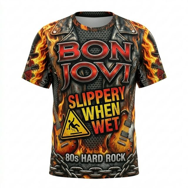 Remera Bon Jovi – Slippery When Wet