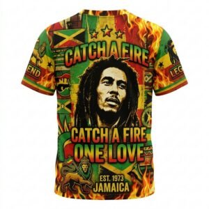 Remera Bob Marley – Catch a Fire - Detalle