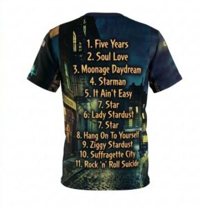 Remera David Bowie – Ziggy Stardust - Detalle