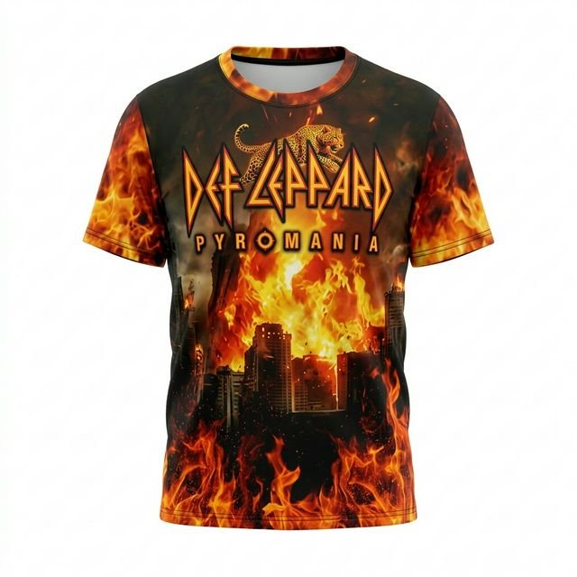 Remera Def Leppard – Pyromania
