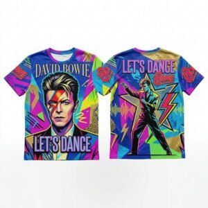 Remera David Bowie – Lets Dance - Detalle
