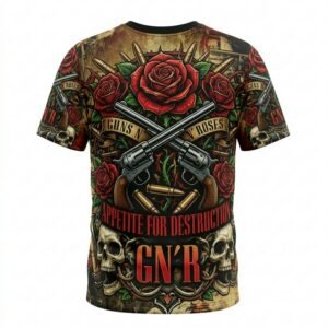 Remera Guns N Roses – Appetite for Destruction - Detalle