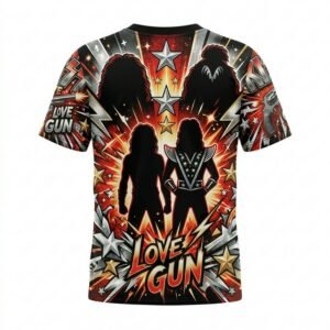 Remera KISS – Love Gun - Detalle