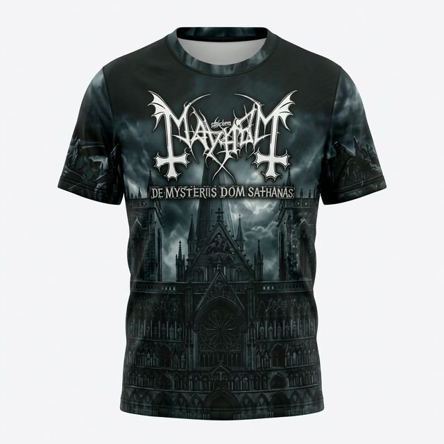 Remera Mayhem – De Mysteriis Dom Sathanas