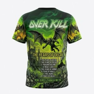 Remera Overkill – The Years of Decay - Detalle
