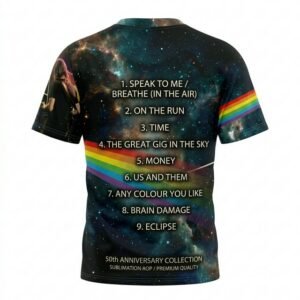Remera Pink Floyd – The Dark Side of the Moon - Detalle