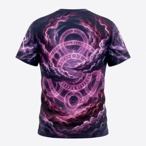 Remera Rata Blanca – Magos, espadas y rosas - Detalle