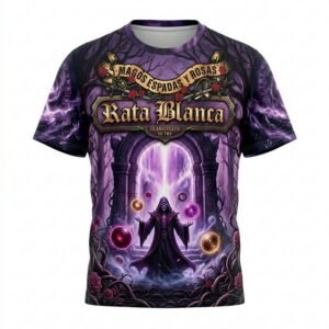 Remera Rata Blanca - Magos, espadas y rosas