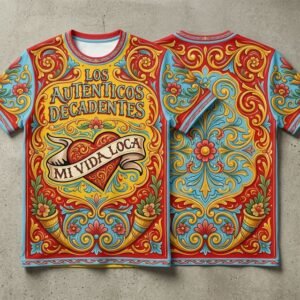 Remera Los Auténticos Decadentes – Mi vida loca - Detalle