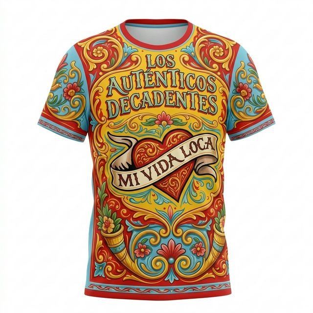Remera Los Auténticos Decadentes – Mi vida loca