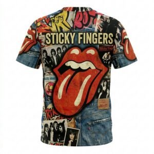 Remera The Rolling Stones – Sticky Fingers - Detalle