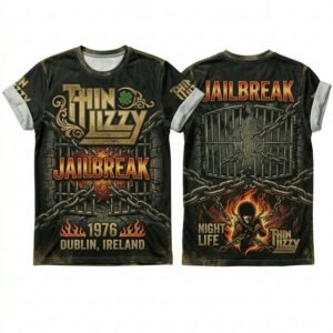 Remera Thin Lizzy – Jailbreak - Detalle