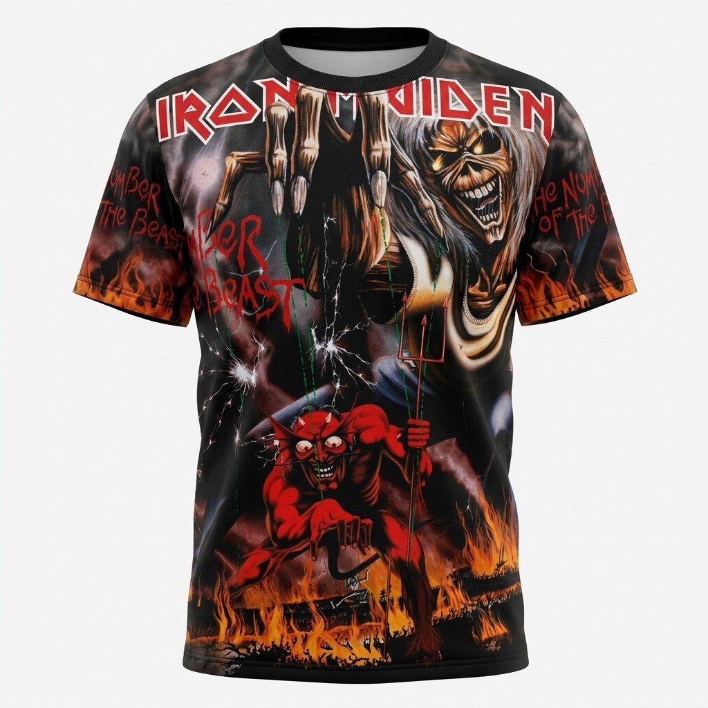 Remera Iron Maiden – The Number of the Beast